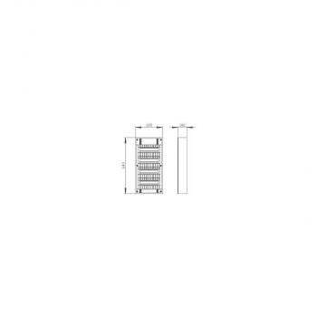 Siemens 8GB5048-0KM SIMBOX XL Aufputz 4-reihig, weiß