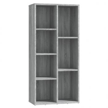 Bücherschrank Grau Sonoma 50x25x106 cm