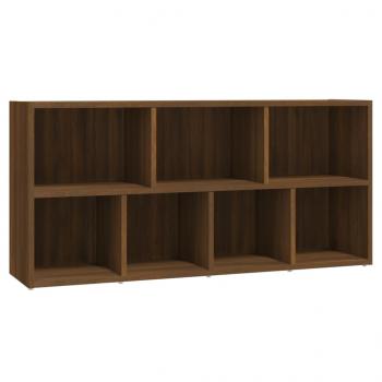 Bücherschrank Braun Eichen-Optik 50x25x106 cm