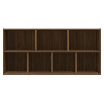 Bücherschrank Braun Eichen-Optik 50x25x106 cm