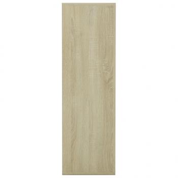 Bücherregal Weiß Sonoma-Eiche 98x29x97,5 cm Holzwerkstoff