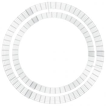 Gabionen-Feuerstelle Ø 100 cm Verzinktes Eisen