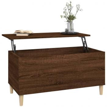 Couchtisch Braun Eichen-Optik 90x44,5x45 cm Holzwerkstoff