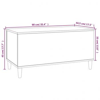 Couchtisch Betongrau 90x44,5x45 cm Holzwerkstoff