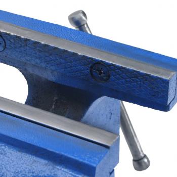 Schraubstock Blau 125 mm Gusseisen