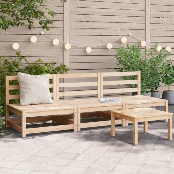 ARDEBO.de - Gartensofas ohne Armlehnen 3 Stk. 70x70x67 cm Massivholz Kiefer