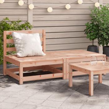 ARDEBO.de - Gartensofa ohne Armlehnen mit Hocker Massivholz Douglasie