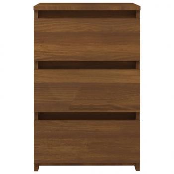 Nachttisch Braun Eichen-Optik 40x35x62,5 cm Holzwerkstoff