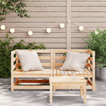 Garten-Ecksofas 2 Stk. 70x70x67 cm Massivholz Kiefer