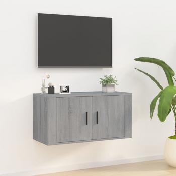 ARDEBO.de - TV-Wandschrank Grau Sonoma 80x34,5x40 cm