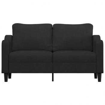 2-Sitzer-Sofa Schwarz 140 cm Stoff