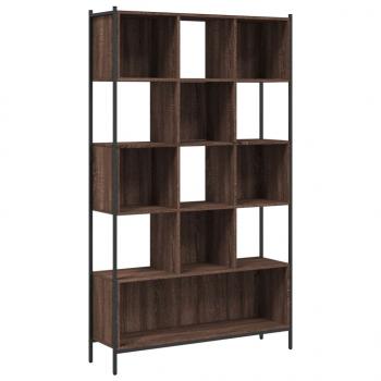 Bücherregal Braun Eichen-Optik 102x28x172 cm Holzwerkstoff