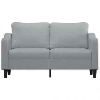 2-Sitzer-Sofa Hellgrau 140 cm Stoff