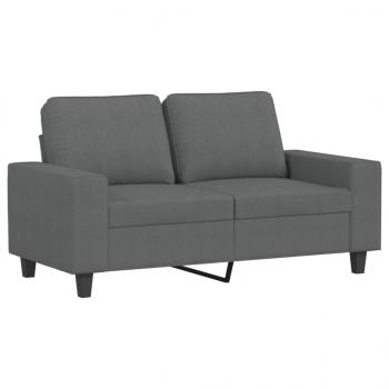 2-Sitzer-Sofa Dunkelgrau 120 cm Stoff