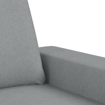 3-Sitzer-Sofa Hellgrau 180 cm Stoff