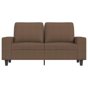 2-Sitzer-Sofa Braun 120 cm Stoff