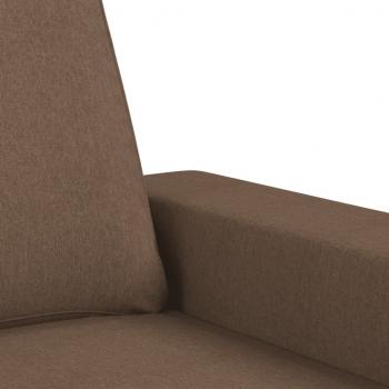 2-Sitzer-Sofa Braun 120 cm Stoff