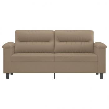 2-Sitzer-Sofa Cappuccino-Braun 140 cm Kunstleder