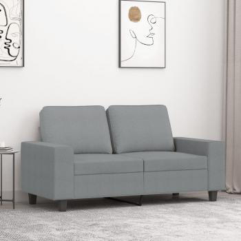 ARDEBO.de - 2-Sitzer-Sofa Hellgrau 120 cm Stoff