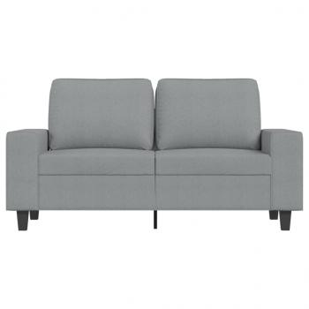 2-Sitzer-Sofa Hellgrau 120 cm Stoff