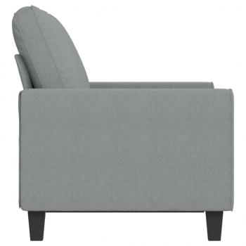 2-Sitzer-Sofa Hellgrau 120 cm Stoff