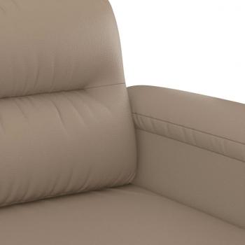 2-Sitzer-Sofa Cappuccino-Braun 120 cm Kunstleder