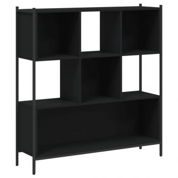 Bücherregal Schwarz 102x28x172 cm Holzwerkstoff