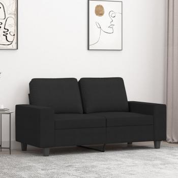 ARDEBO.de - 2-Sitzer-Sofa Schwarz 120 cm Stoff