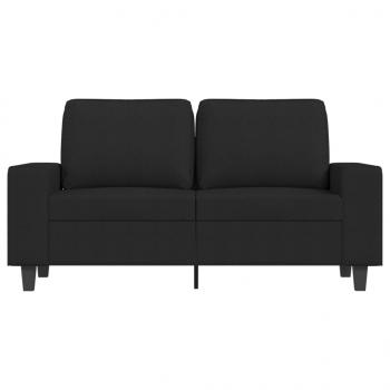 2-Sitzer-Sofa Schwarz 120 cm Stoff