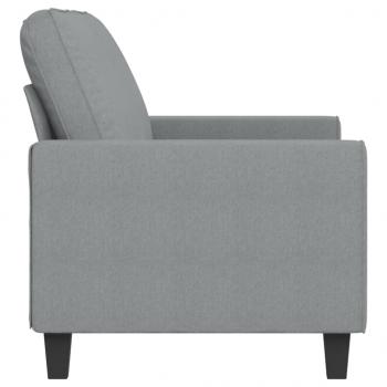 2-Sitzer-Sofa Hellgrau 140 cm Stoff