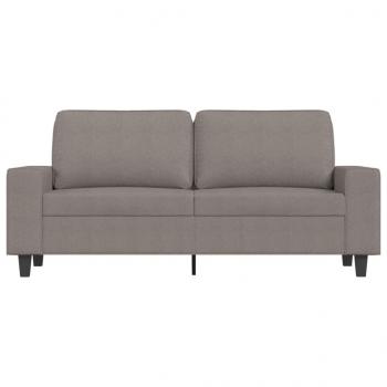 2-Sitzer-Sofa Taupe 140 cm Stoff