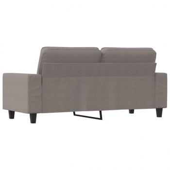 2-Sitzer-Sofa Taupe 140 cm Stoff