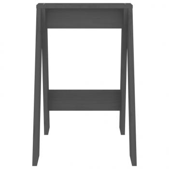 Hocker 2 Stk. Grau 40x40x60 cm Massivholz Kiefer