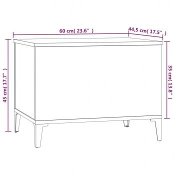 Couchtisch Betongrau 60x44,5x45 cm Holzwerkstoff