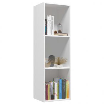 Bücherregal/TV-Schrank Weiß 36x30x114 cm Holzwerkstoff