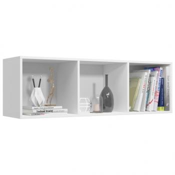 Bücherregal/TV-Schrank Weiß 36x30x114 cm Holzwerkstoff