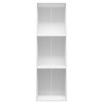 Bücherregal/TV-Schrank Weiß 36x30x114 cm Holzwerkstoff