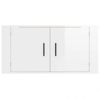 TV-Wandschrank Hochglanz-Weiß 80x34,5x40 cm