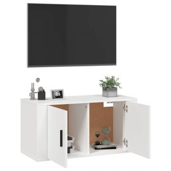 TV-Wandschrank Weiß 80x34,5x40 cm