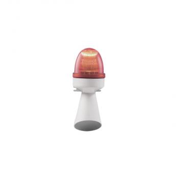 ARDEBO.de Grothe HUPE WL 6301 240VAC Kombi Hupe  mit Meldeleuchte (0,05A) 92dB(A) IP43 orange 31371 (0191065)