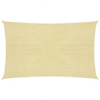 ARDEBO.de - Sonnensegel 160 g/m² Beige 2,5x5 m HDPE