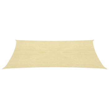 Sonnensegel 160 g/m² Beige 2,5x5 m HDPE