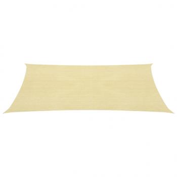 Sonnensegel 160 g/m² Beige 3x4 m HDPE