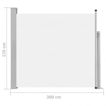 Ausziehbare Seitenmarkise 170×300 cm Creme