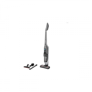 ARDEBO.de Bosch BBH7SIL Akku- Staubsauger Athlet 32.4V, SmartSensor Control, Integriertes RotationClean System, Starke Reinigungsleistung, AllFloor HighPower Brush, grau/silber