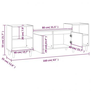 TV-Schrank Sonoma-Eiche 160x35x55 cm Holzwerkstoff