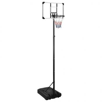 ARDEBO.de - Basketballständer Transparent 280-350 cm Polycarbonat