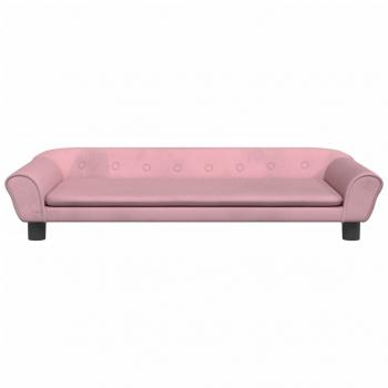 Hundebett Rosa 100x50x21 cm Samt