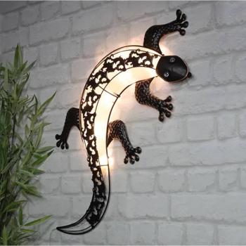 HI LED-Solar-Außenwandleuchte Gecko