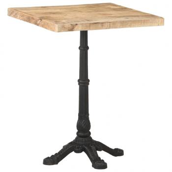 Bistrotisch 60x60x77 cm Raues Mangoholz 